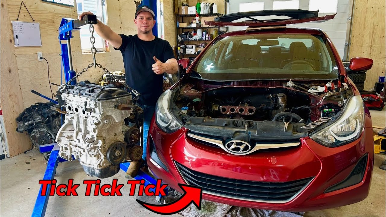 Hyundai Elantra Engine Replacement! IN 6 HOURS OR LESS! STEP BY STEP! 2011-2016