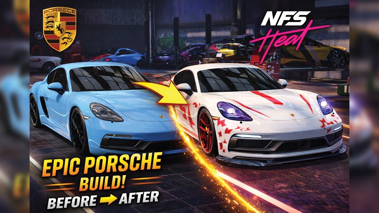Porsche 718 Cayman GTS Full Build 🔥 Insane Customization & Top Speed Test | NFS Heat #carsimulator