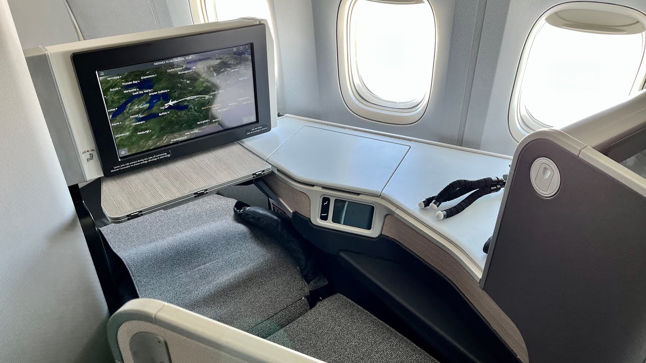 Капсулы бизнес-класса Air Canada Lie-flat | Boeing 777-300ER | Монреаль — Торонто ПОЛНЫЙ ОБЗОР