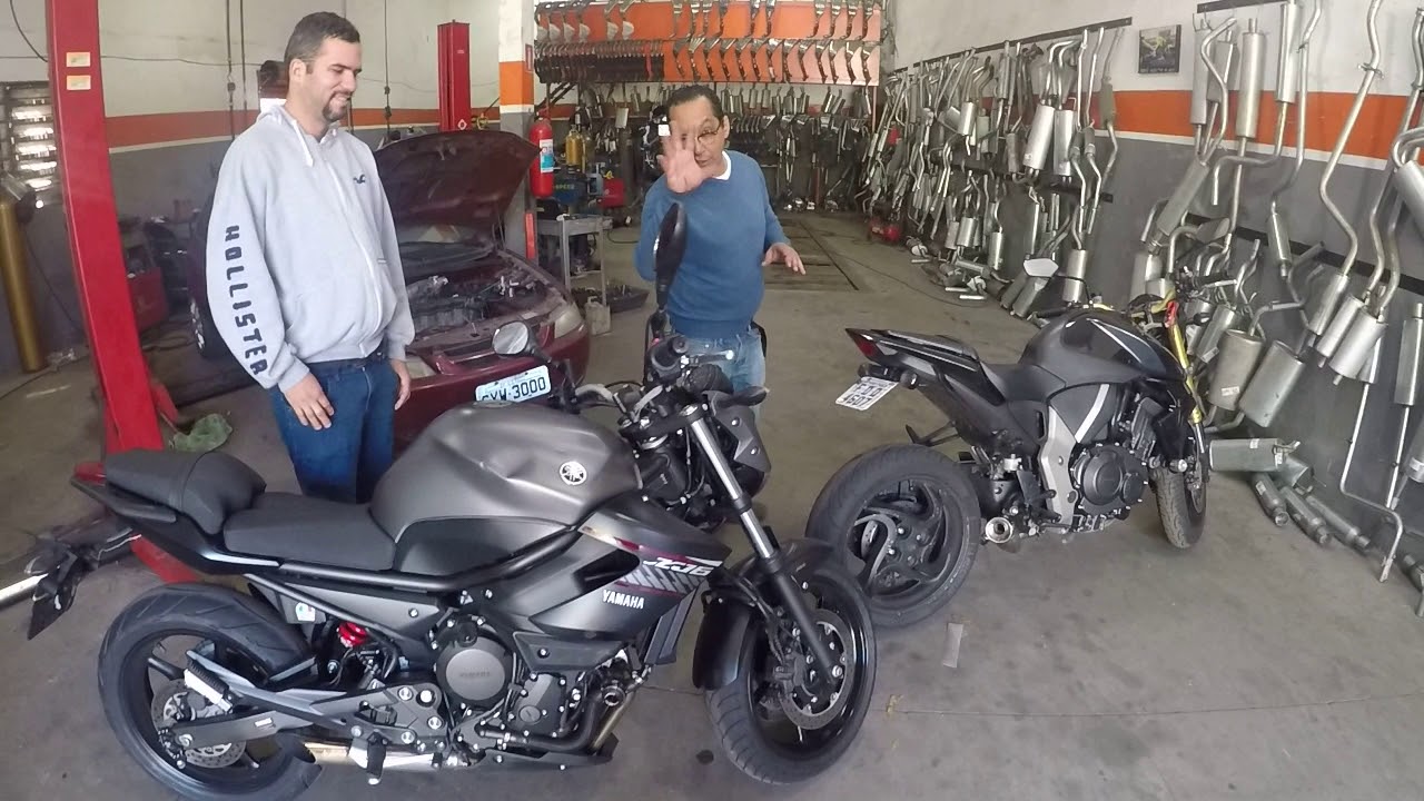 CB 1000 ponteira megafone x Xj6 4x1 Soffiatto