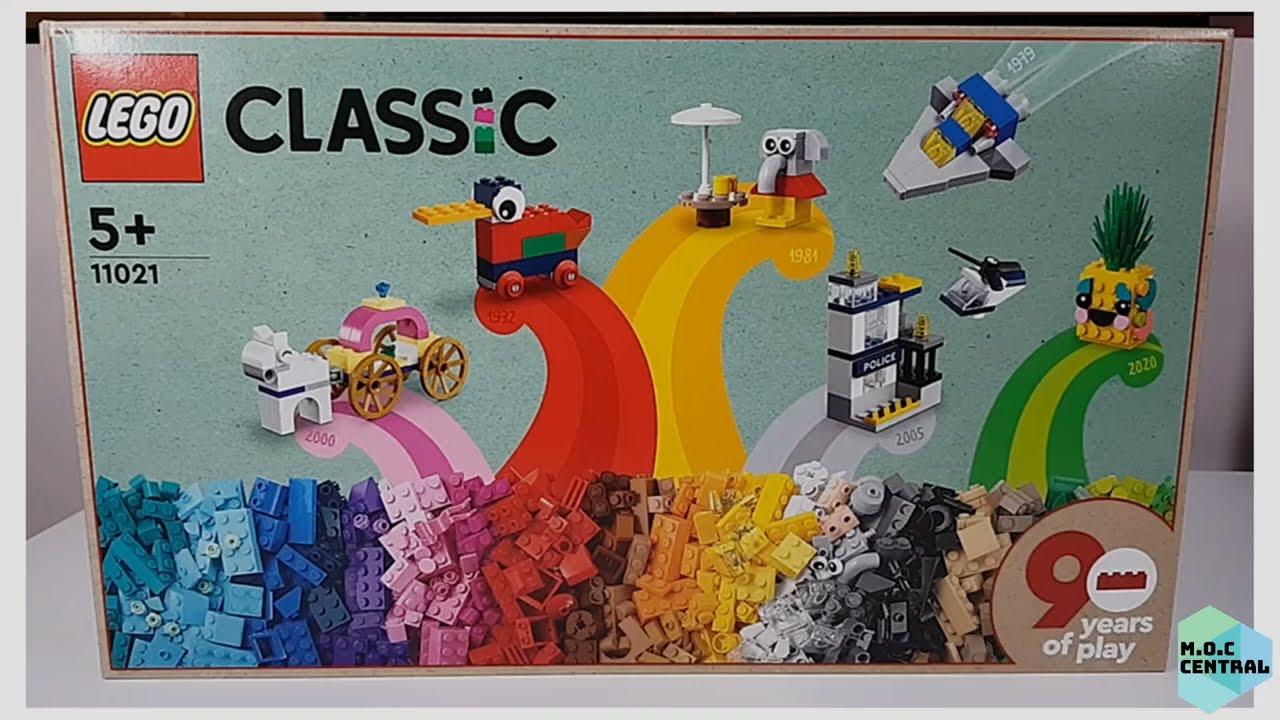 #11021 LEGO 90th Anniversary Set #90minibuilds #lego90years #legoneverstopbuilding #lego90