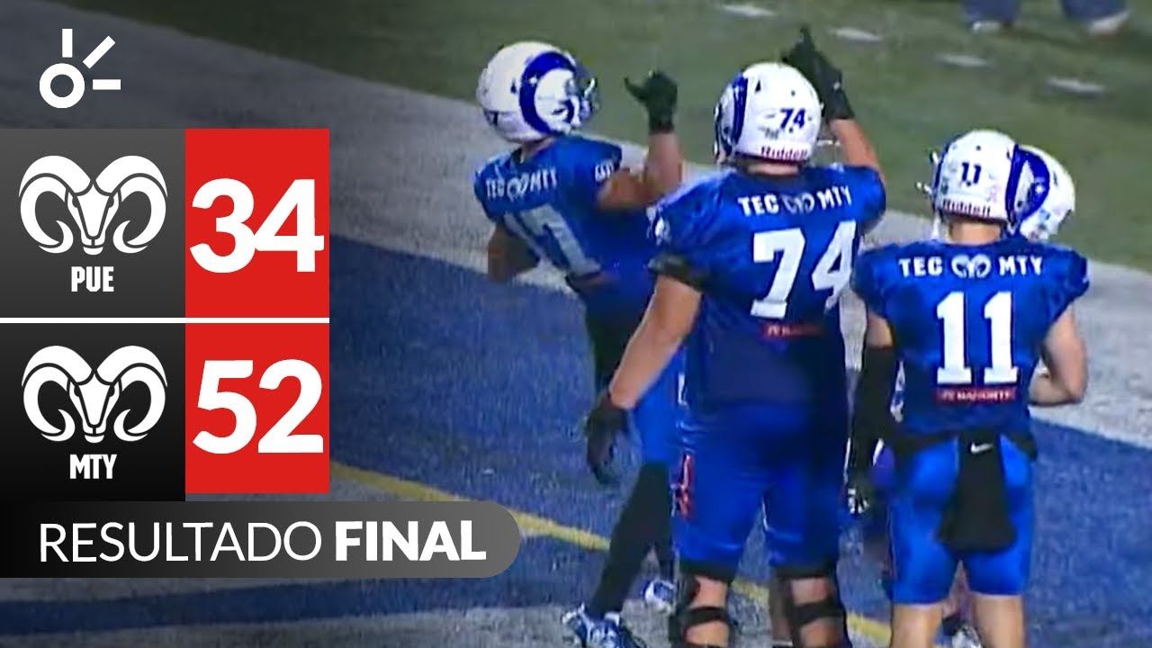Borregos Puebla [34-52] Borregos Monterrey | Resumen Liga Mayor ONEFA 2025 | Semifinales
