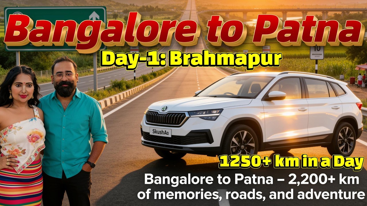 Bangalore to Patna Road Trip Day-1 | Highway Lover | Skoda Kushaq