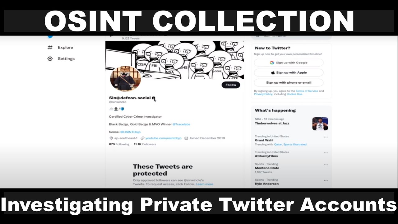 OSINT Collection: Investigating Private Twitter Accounts