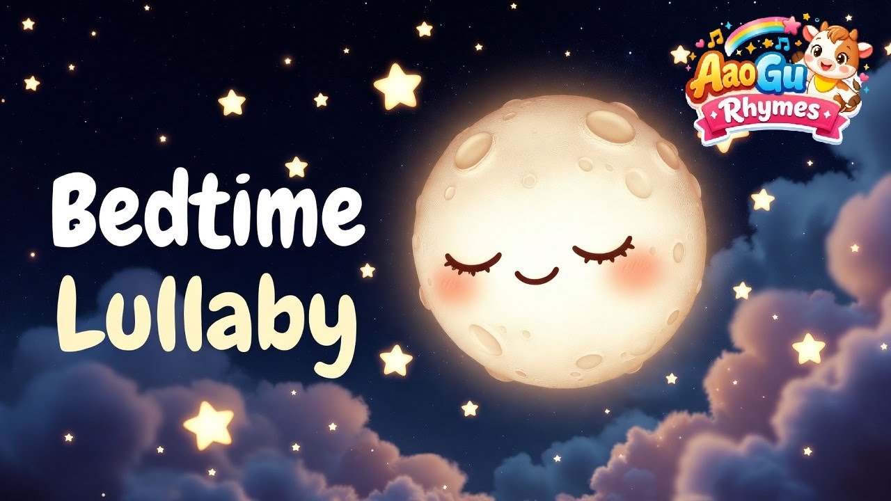Baby Bedtime Music 😴 1 Hour Deep Sleep Lullaby for Babies | No Ads | AaoGu Rhymes 