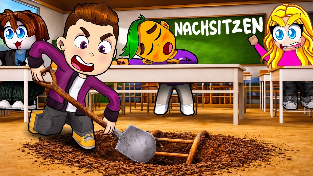 GRABE EINEN TUNNEL IN DER SCHULE UM DEM NACHSITZEN ZU ENTKOMMEN (Roblox Dig Out of Detention)