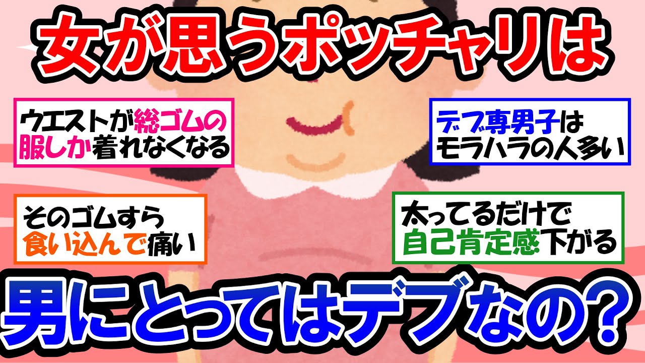【ガルちゃん 有益トピ】太っている私に喝を入れて！「デブあるある」に共感の嵐！デブがモテない理由とデブのデメリット｜断食・ファスティングの驚きのダイエット効果とは！？【ゆっくり解説】