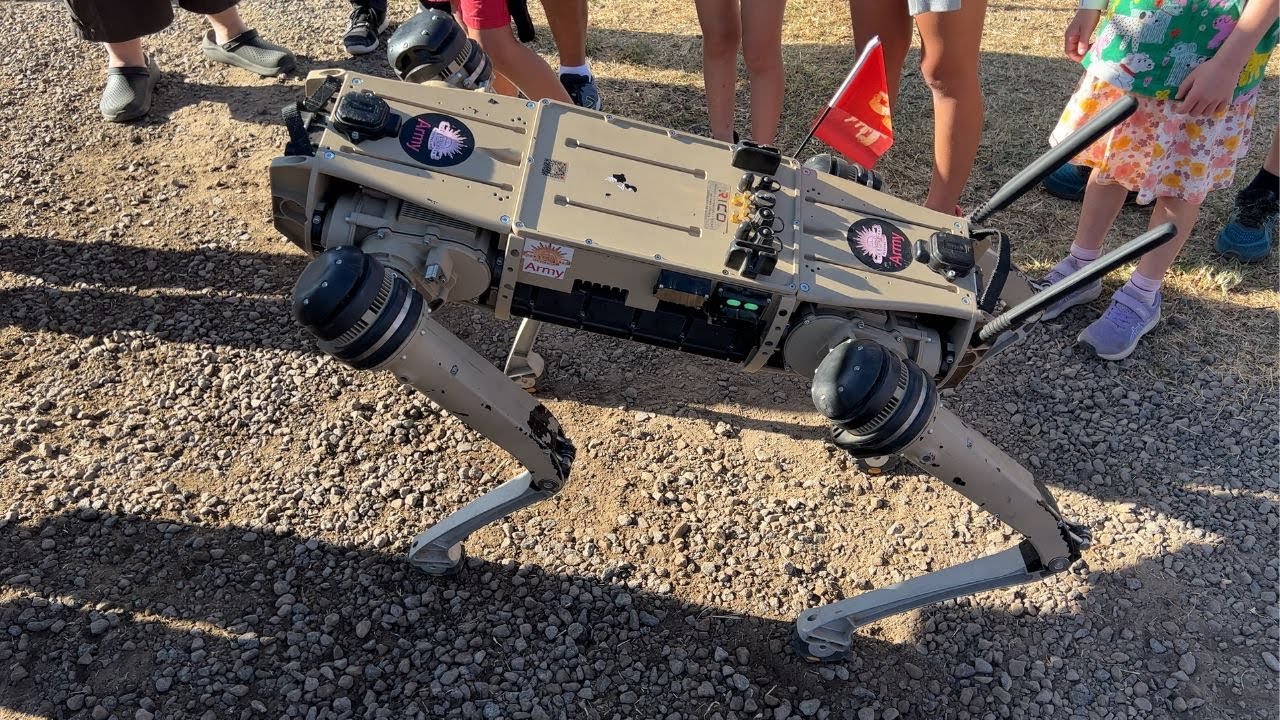 Futuristic Army Robot Dog