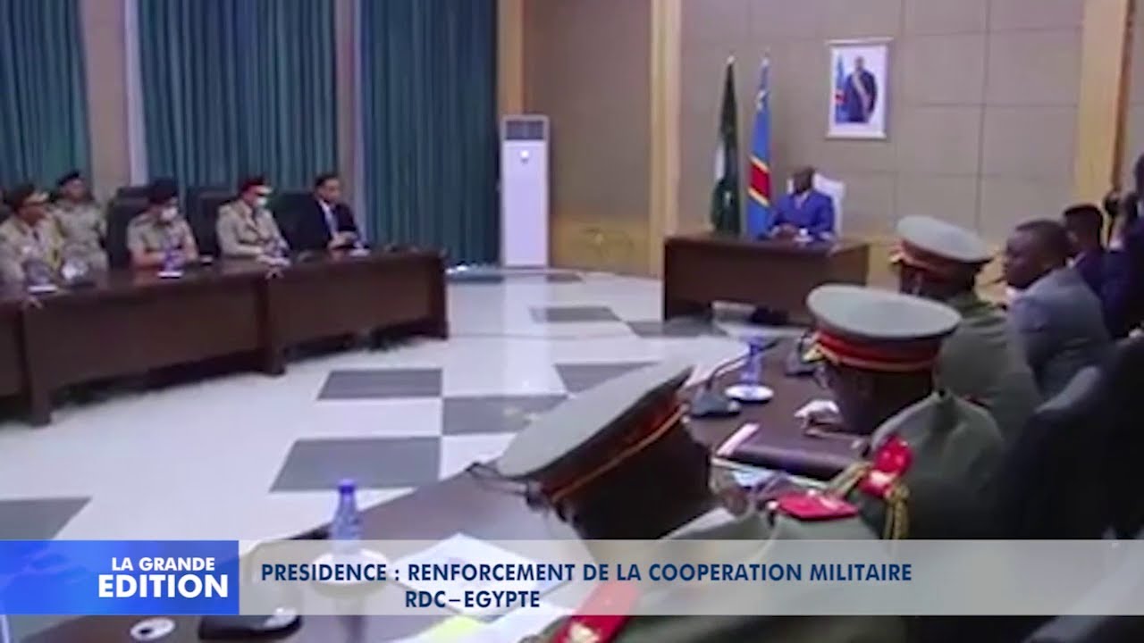 Pr&eacute;sidence: Renforcement de la coop&eacute;ration militaire RDC-Egypte