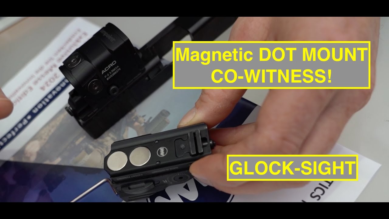 Revolutionary MAKnetic CS Magnetic PistolSight Mount for Glock – Quick & Easy Installation!
