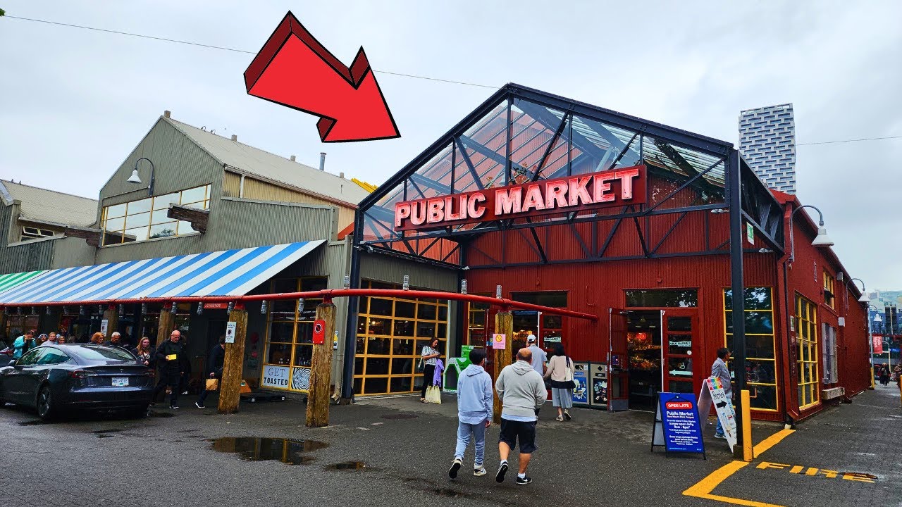 Granville Island Public Market Vancouver Canada Full Tour
