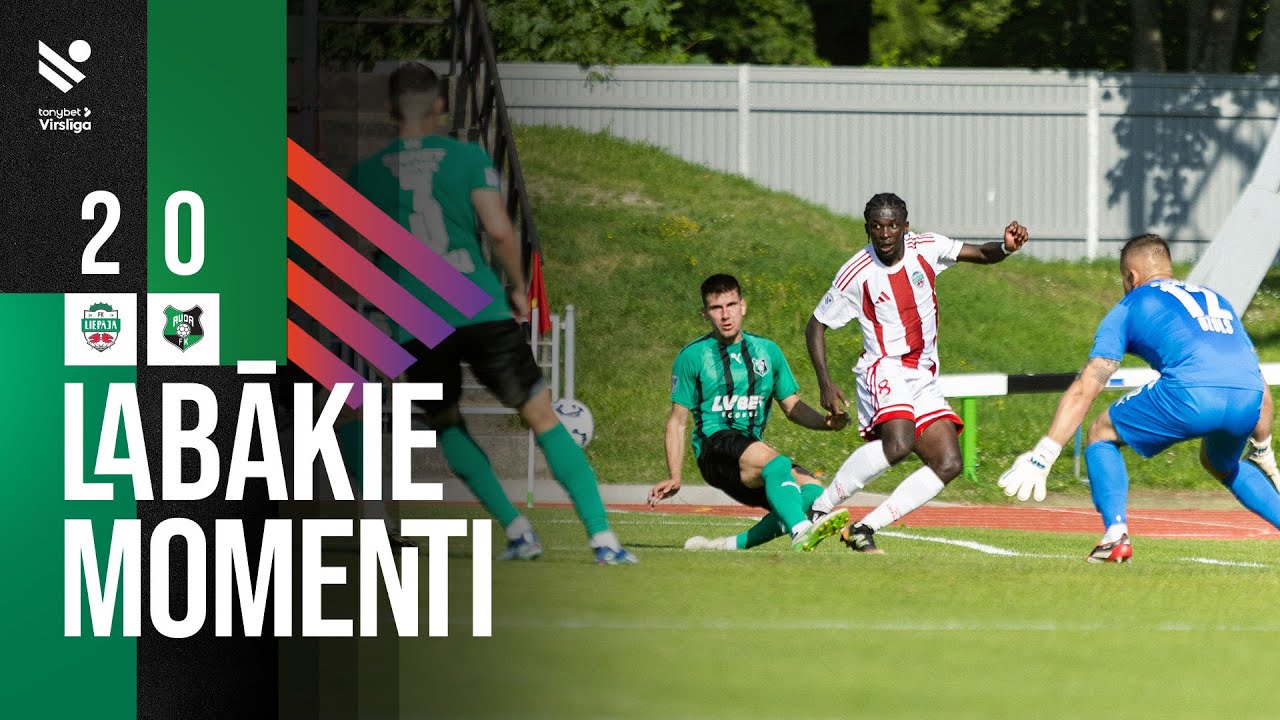 24. kārta: FK Liepāja 2:0 FK Auda (Labākie momenti)