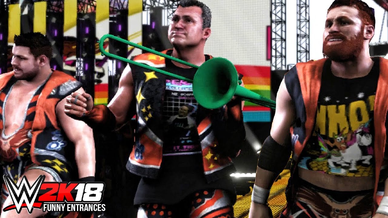 WWE 2K18 - Top 10 Funny Entrances ft John Cena, Roman Reigns,Triple H & More!