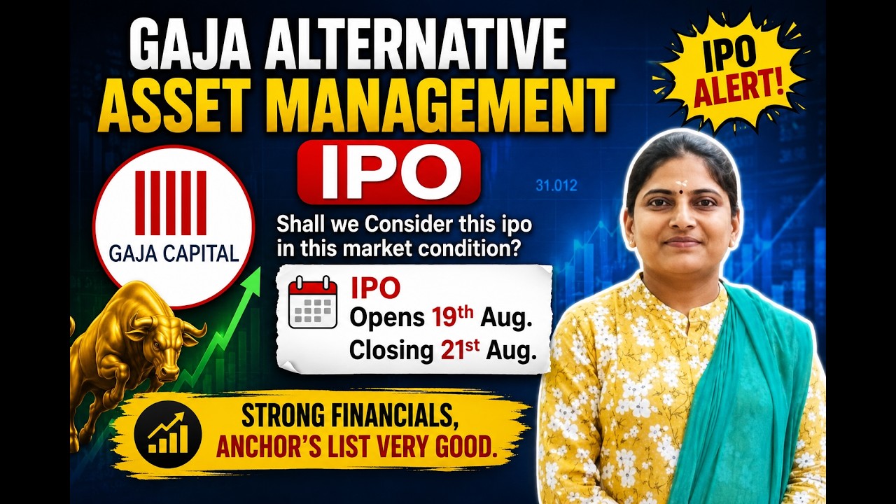 Gaja Alternative Asset Management IPO | Gaja Capital IPO | Tamil Mom Portfolio