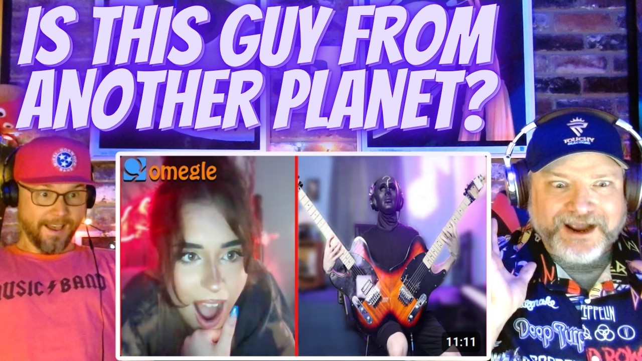 Реакция гитариста на THE DOOO – Double Guitar на Omegle