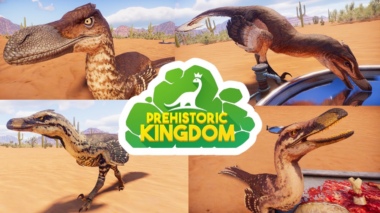 Prehistoric Kingdom Cinematic Tracking - All Velociraptor skins and motions
