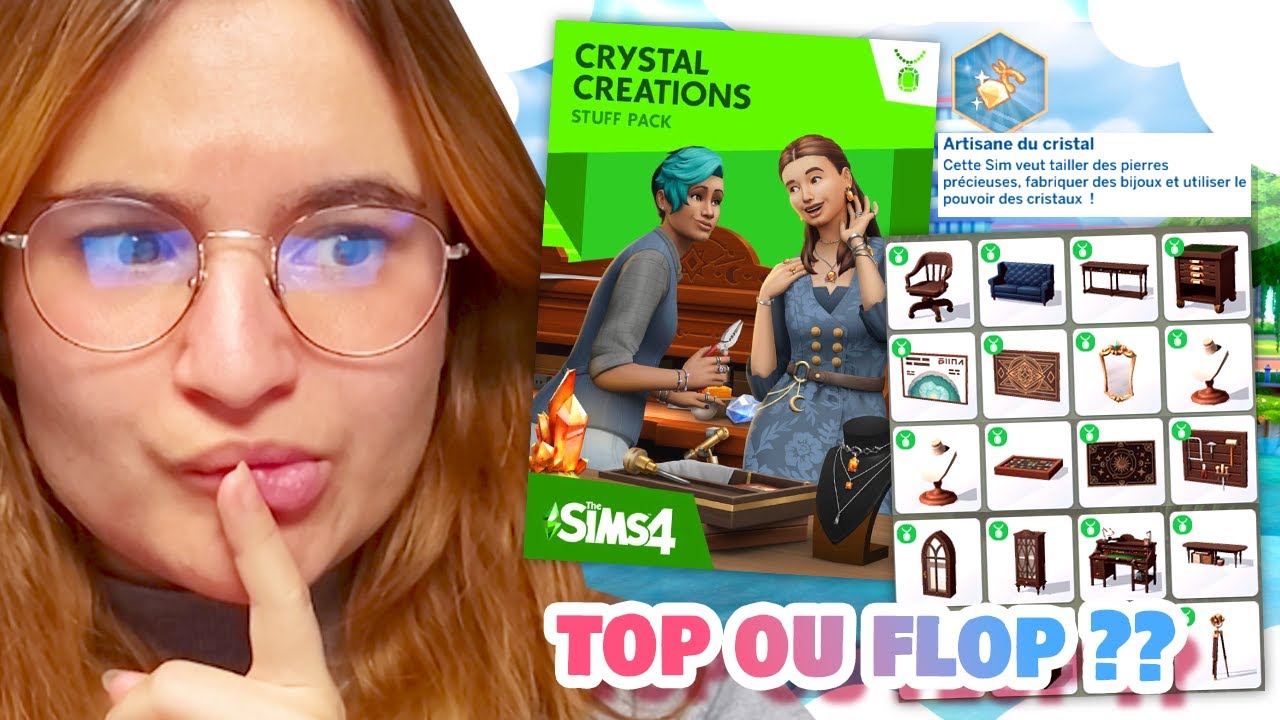 ☾ Mon avis sur le KIT créations en crystal, top ou flop ? 🤔 - Sims 4 ☽