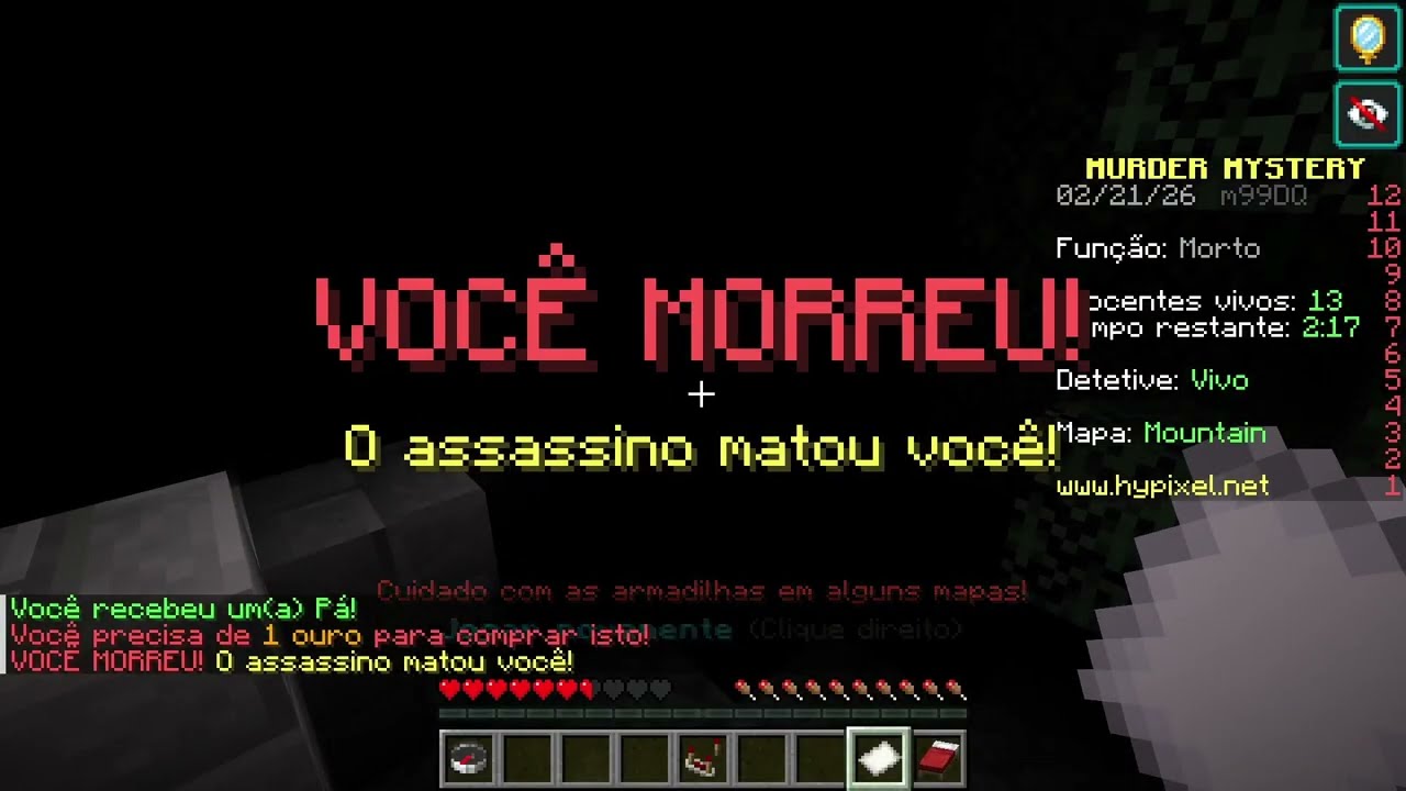 Minecraft mas tem um assassino entre nós! Minecraft Murder