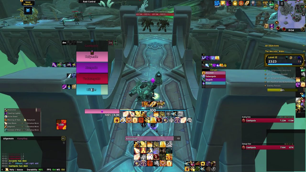 The Necrotic Wake +12  | TWW Beta | Holy Paladin POV  | Herald of the Sun