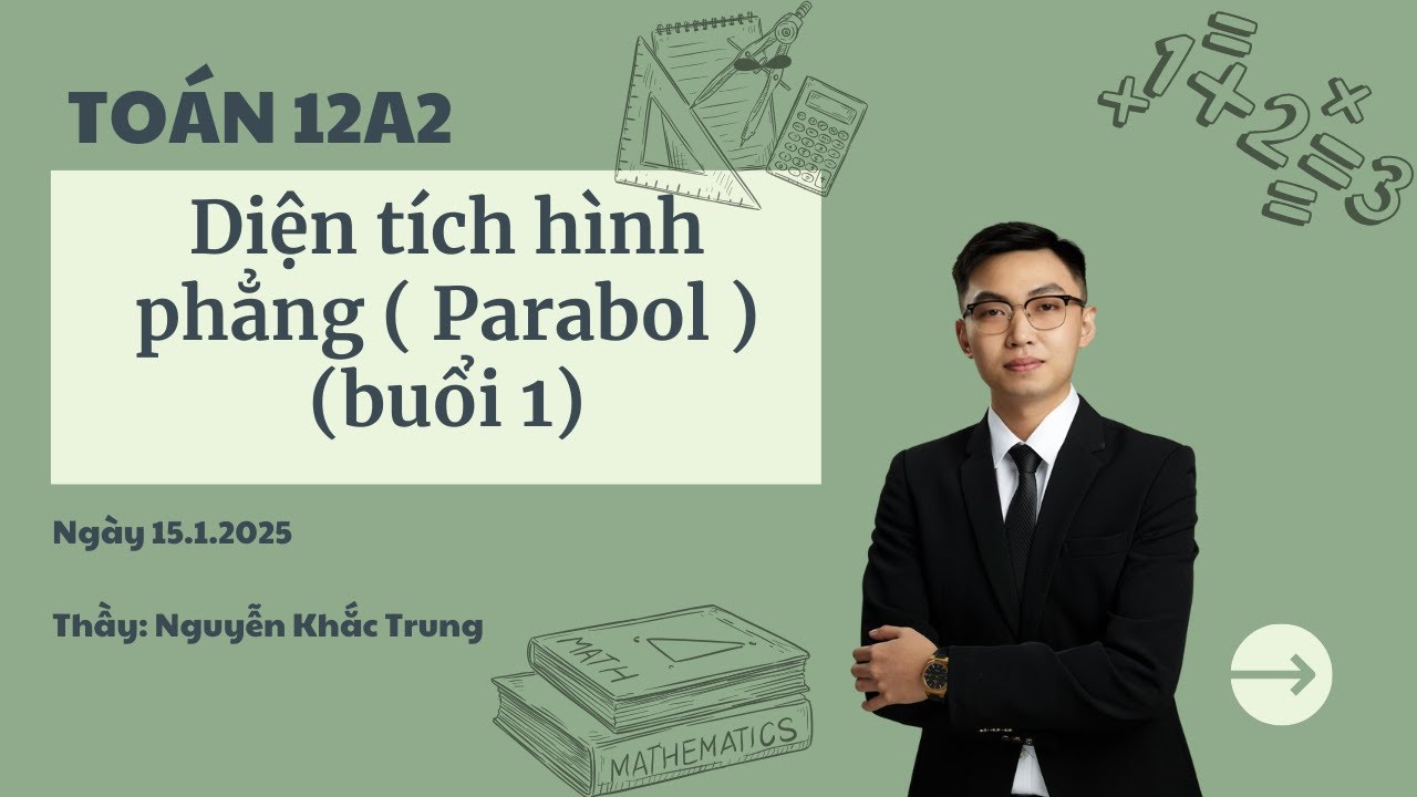 [TOÁN 12A2] - Diện tích hình phẳng ( Parabol ) (Buổi 1)