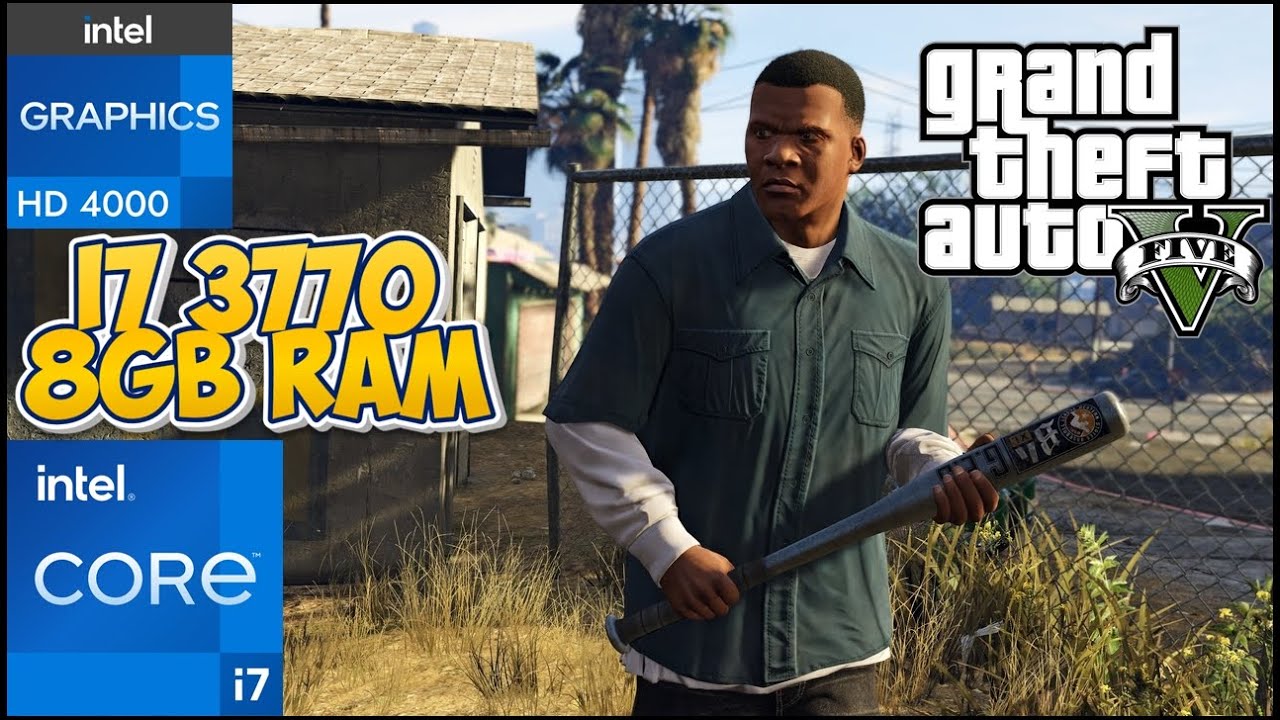 Grand Theft Auto V - Core i7 3770 ( intel HD 4000) NO GPU | Benchmark Test - Soul Z Gaming
