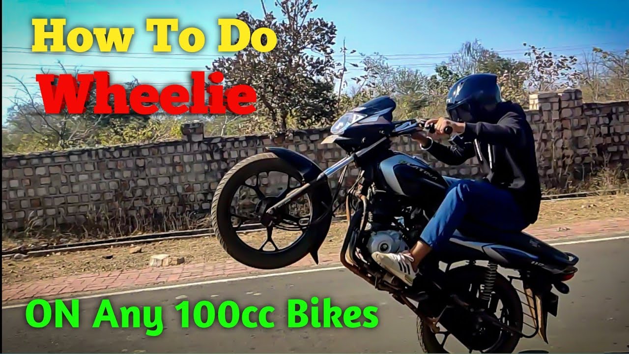 how to do long wheelies on 100cc bikes - 5 Easy Steps 🤯😱 | Tutorial in HINDI |