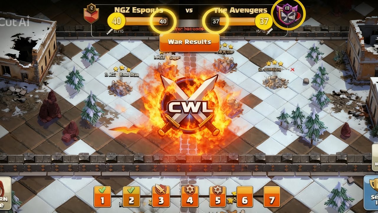 Day 3 CWL | Failed Attacks Breakdown 😅 & Clean 3⭐ Replays | Clash Gaming