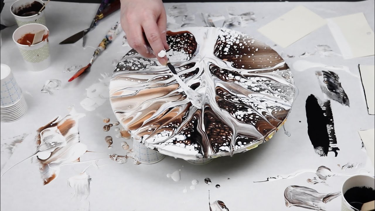 (558) Magical Tree Swipe | Acrylic Painting Technique