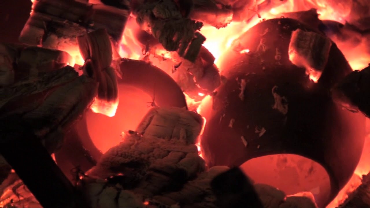 Firing Pottery...in a Fireplace (HD)