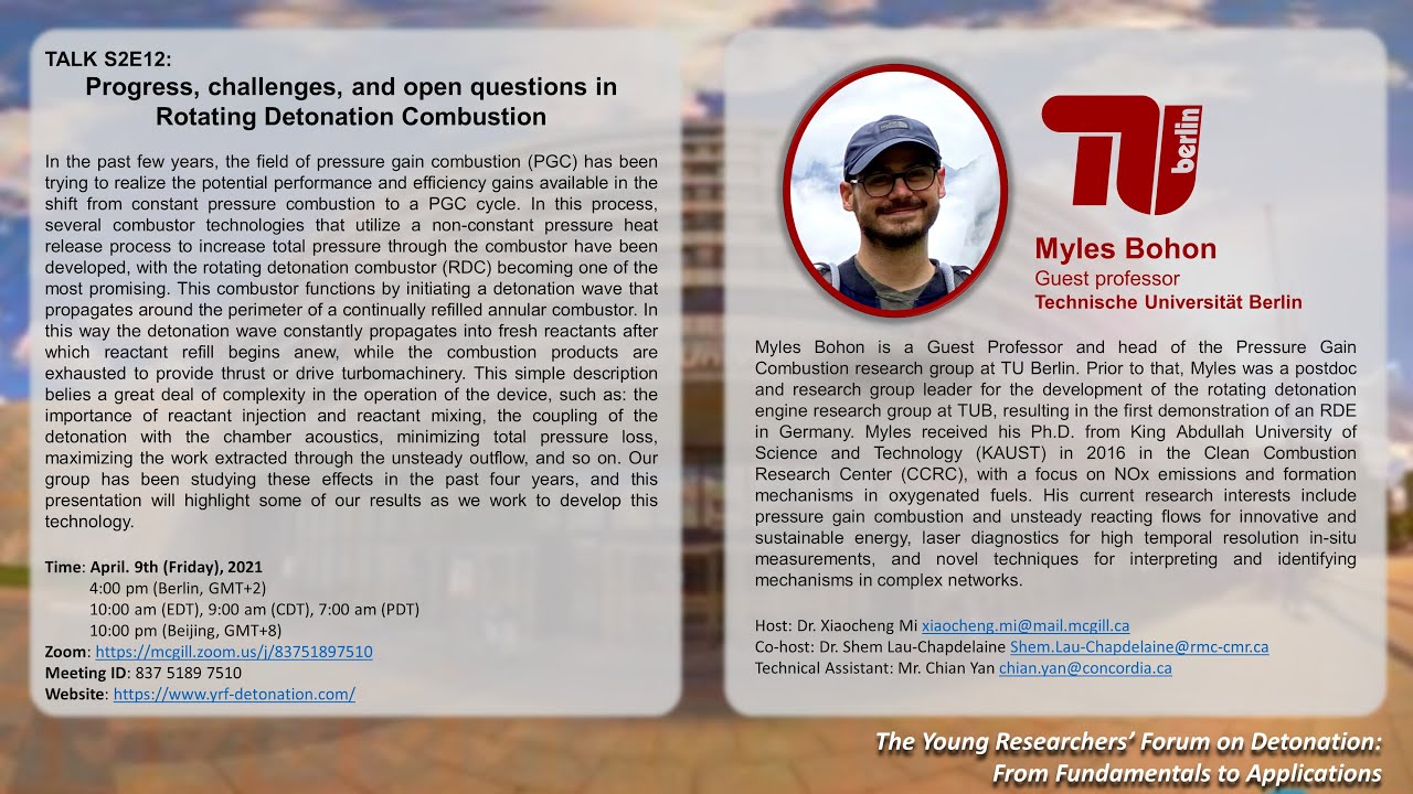 The Young Researchers’ Forum on Detonation: From Fundamentals to Applications (Season 2 Episode 12)