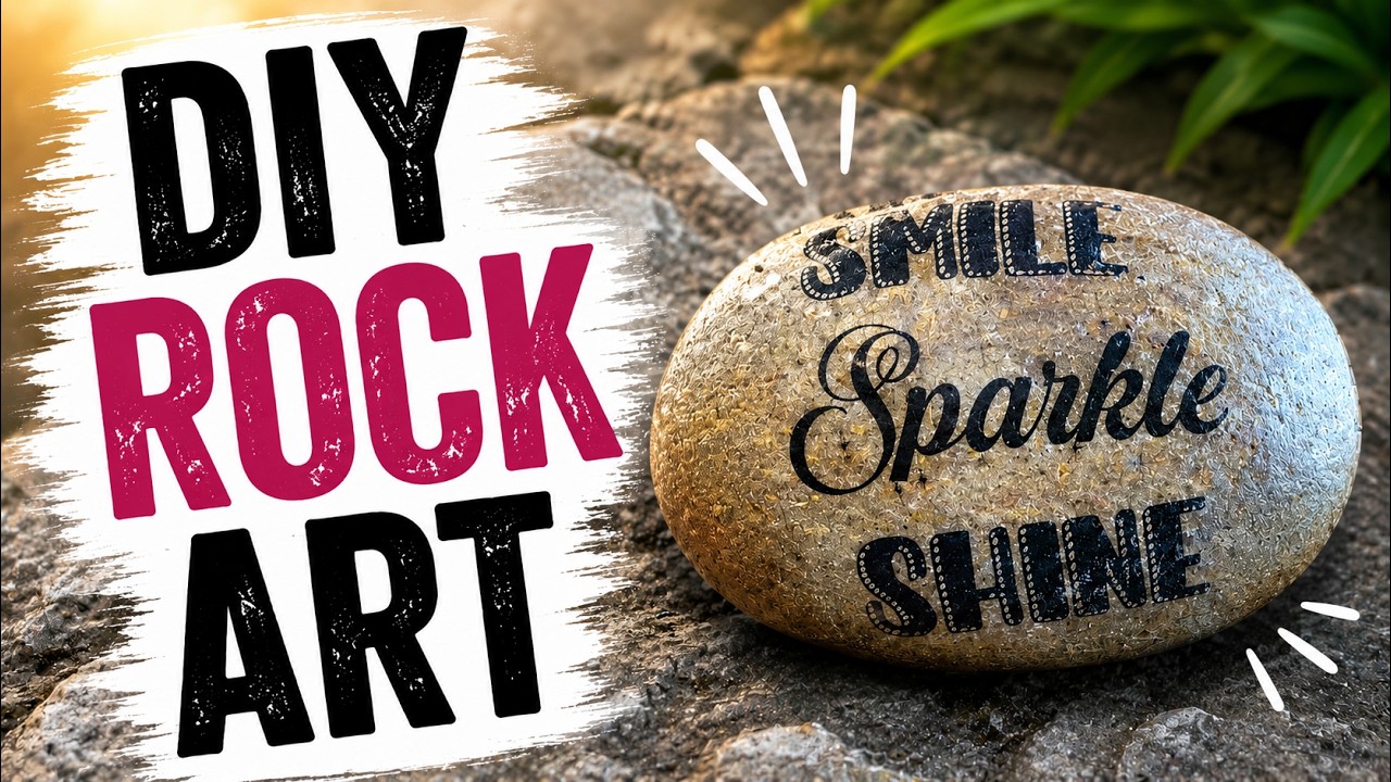DIY Stone Art / How to Add Words to Rocks / Affordable and Easy Tutorial