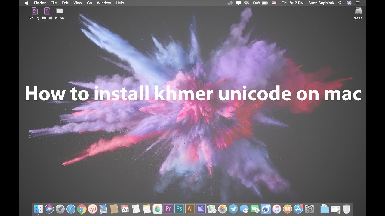 how to download and install NiDA khmer unicode keyboard on mac