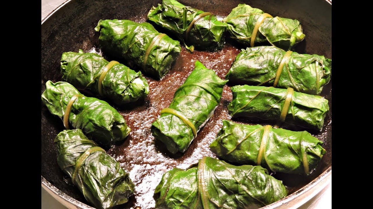 Acelgas rellenas de pollo.- RecetasdeLuzMa