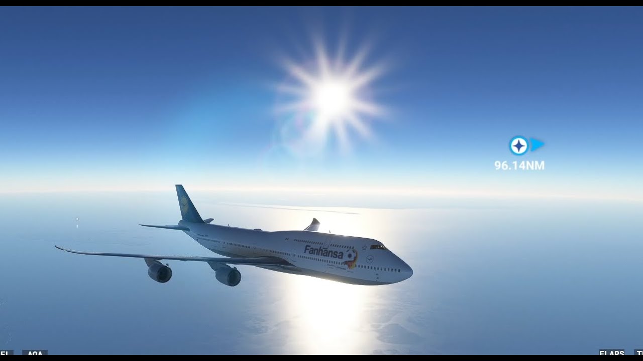 Flug mit Lufthansa B747 von Frankfurt nach Boston
