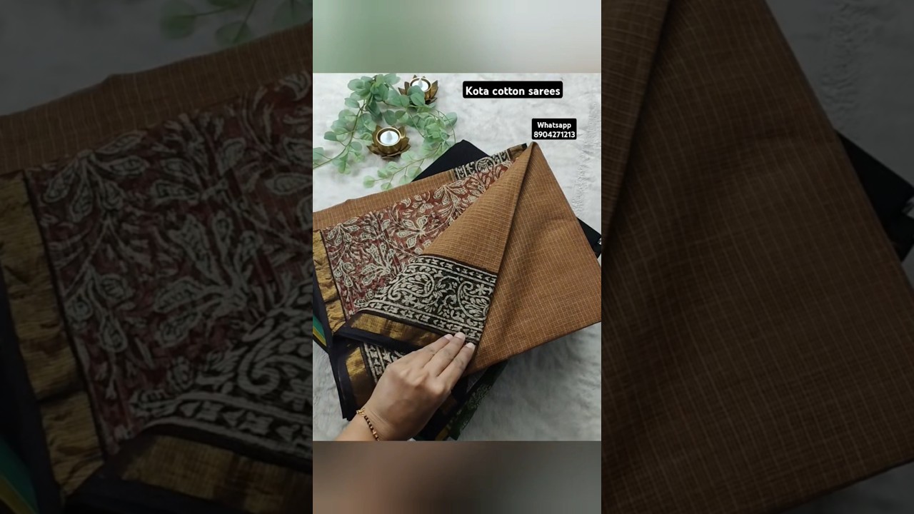 Jaipur Kota Cotton sarees at Sita Saree House. #kotacotton #kotasarees #kotadoriya #jaipurprints