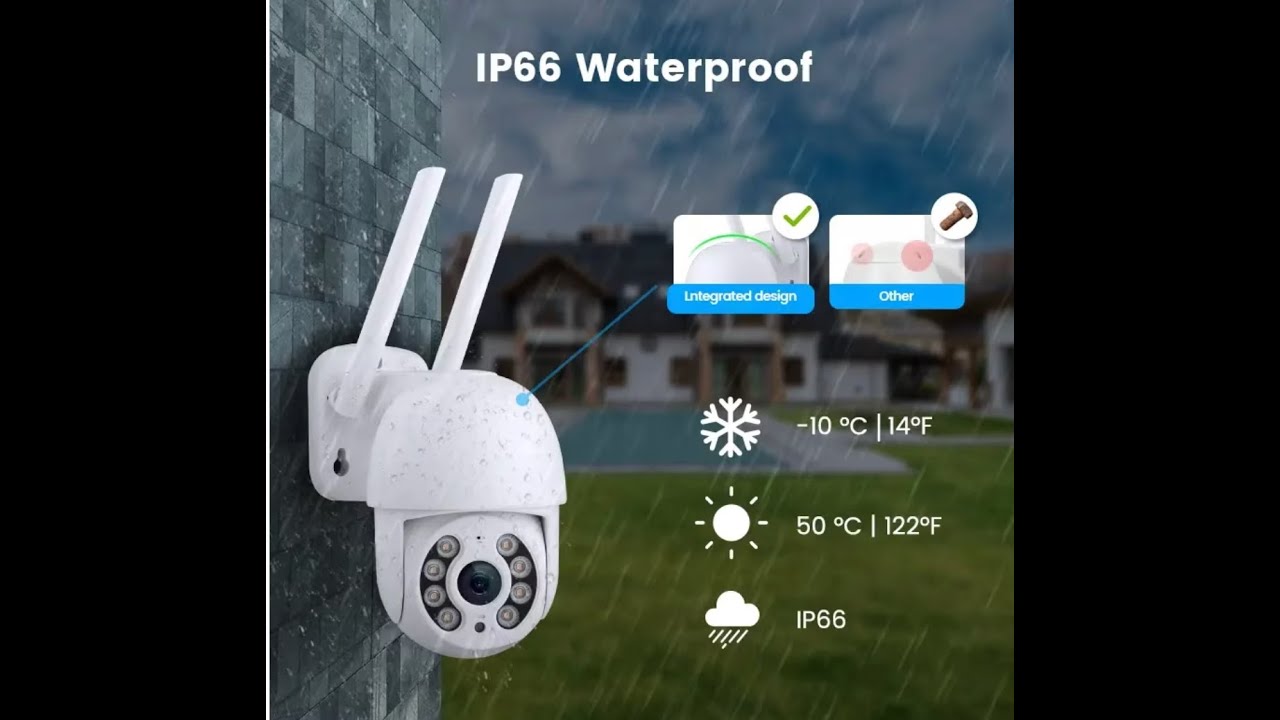 Camera de supraveghere ZoomEye 4K Ultra HD WiFi, PTZ, detectare si urmarie umana AI,  protectie IP66