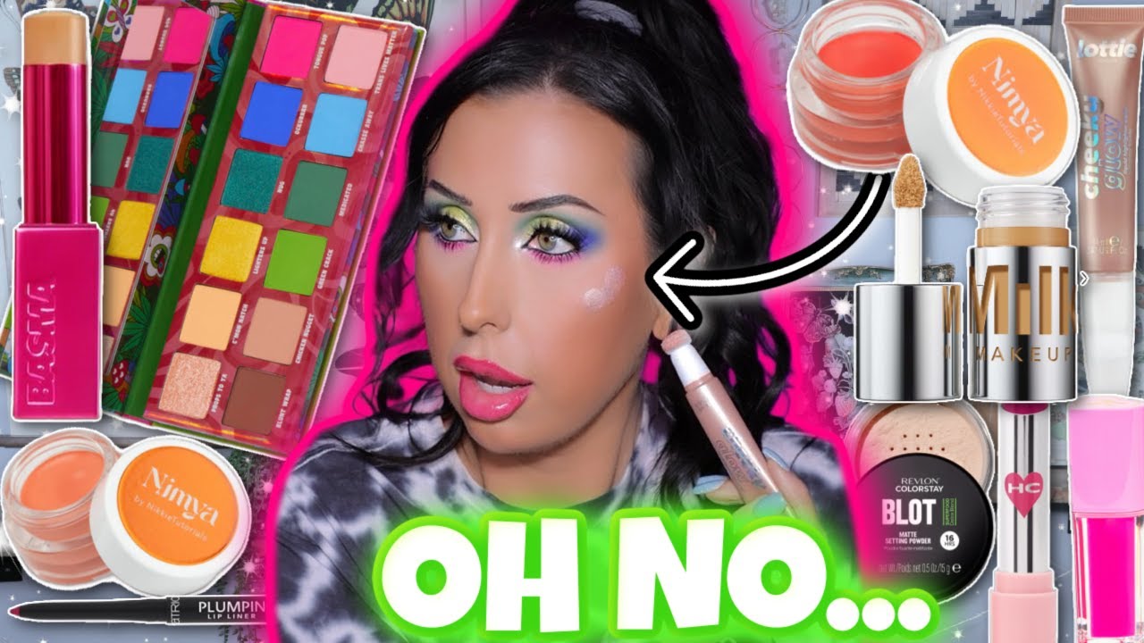 TESTING NEW MAKEUP is it a HIT or MISS?! Trixie Cosmetics, Milk Makeup, Catrice, & more!