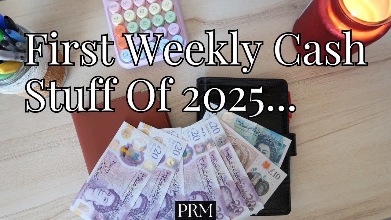First Weekly Cash Stuffing of 2025 | Savings Challenges Updated | UK Cash Stuffing Envelopes