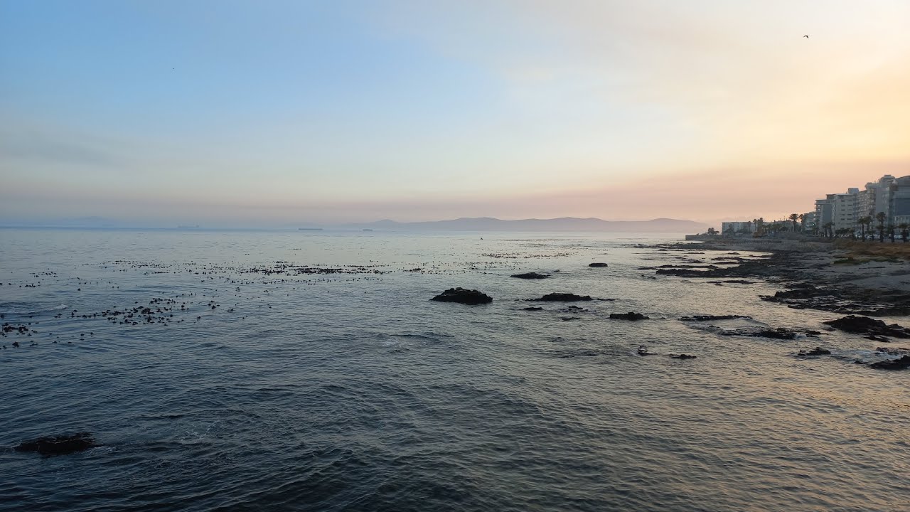 Mouille Point Beach on a December day in Cape Town