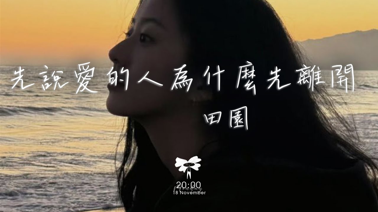 田園 -  先說愛的人為什麼先離開「先說愛的人為什麼先離開 后心動的人總是難以釋懷」【動態歌詞】♪