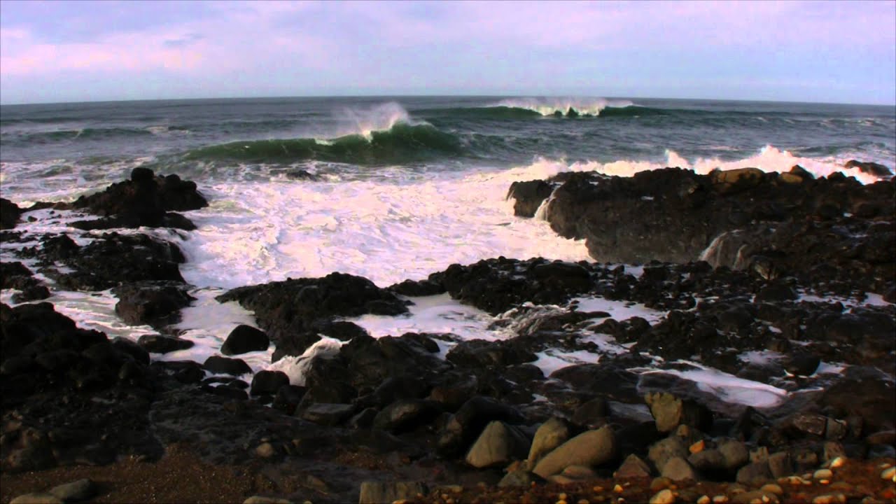 Waves On Rocky Shore