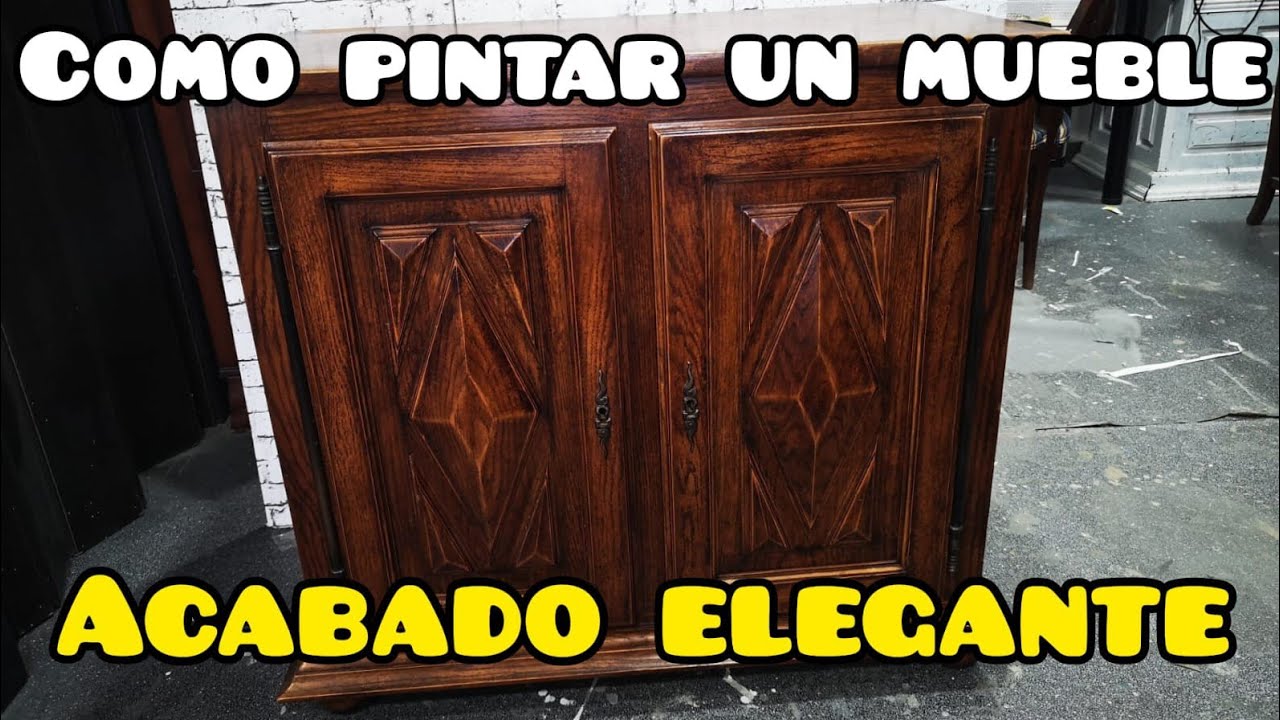 Como Restaurar un mueble con BARNIZ, con PINTURA DE TIZA