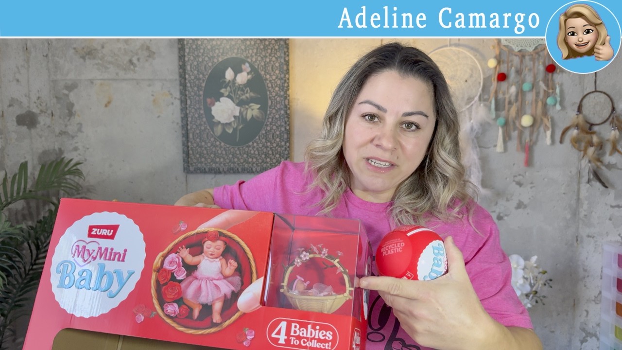 Abrindo 4 mini bebês reborn colecionáveis e montando cada um deles @AdelineCamargo