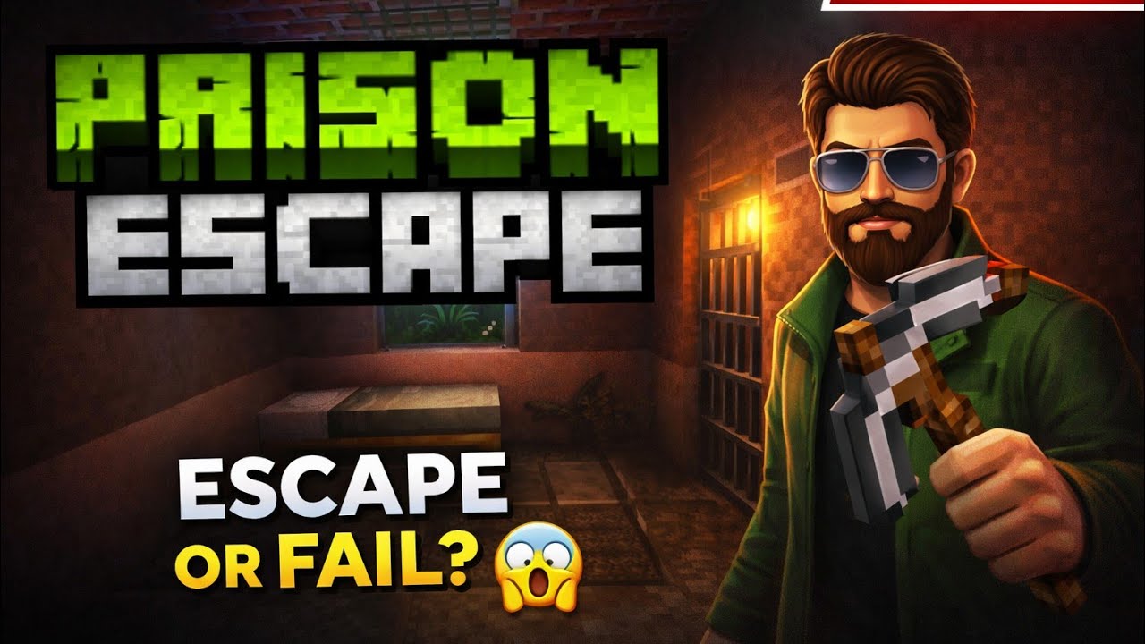 PRISON ESCAPE in Minecraft 😱 | Can I Escape This Cell? | LIVE Gameplay