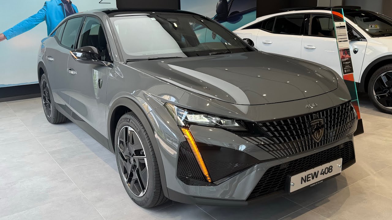 [4K] New 2025! PEUGEOT 408GT Hybrid “Selenium Grey” Walkaround Review