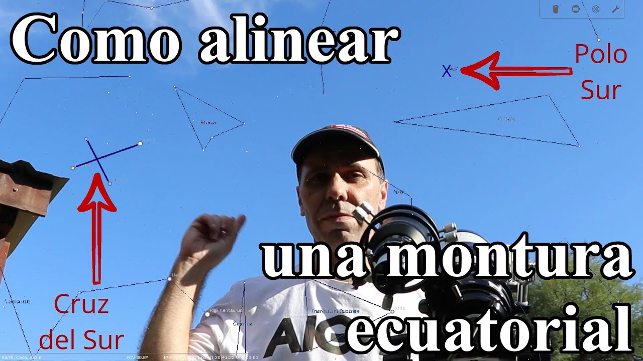 Como alinear una montura ecuatorial