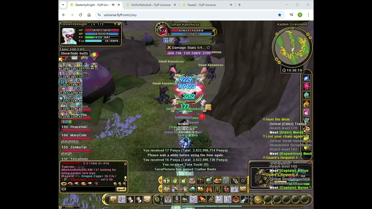 Flyff Universe   AOE Templar is DEAD! (No heal, no food, no pills, no prems)