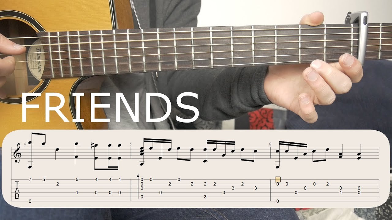 Learn to Play - FRIENDS (Marshmello & Anne-Marie) - Fingerstyle Guitar Tutorial