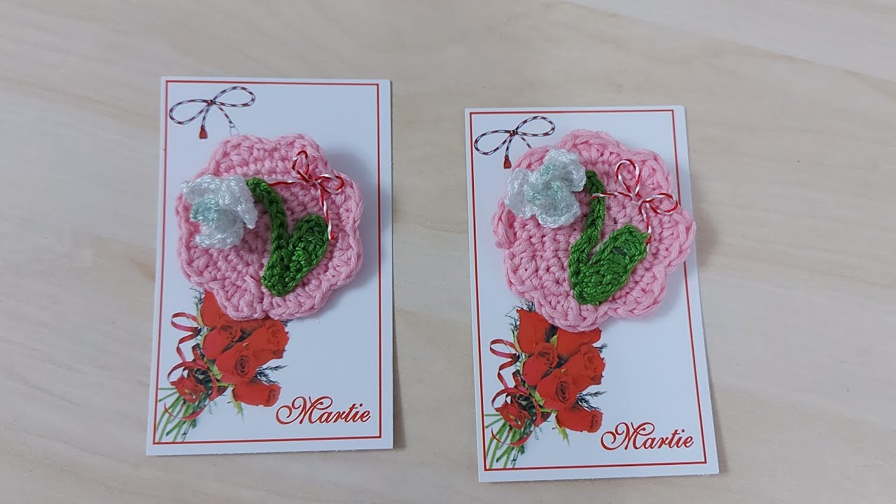 Martisor crosetat -Ghiocel