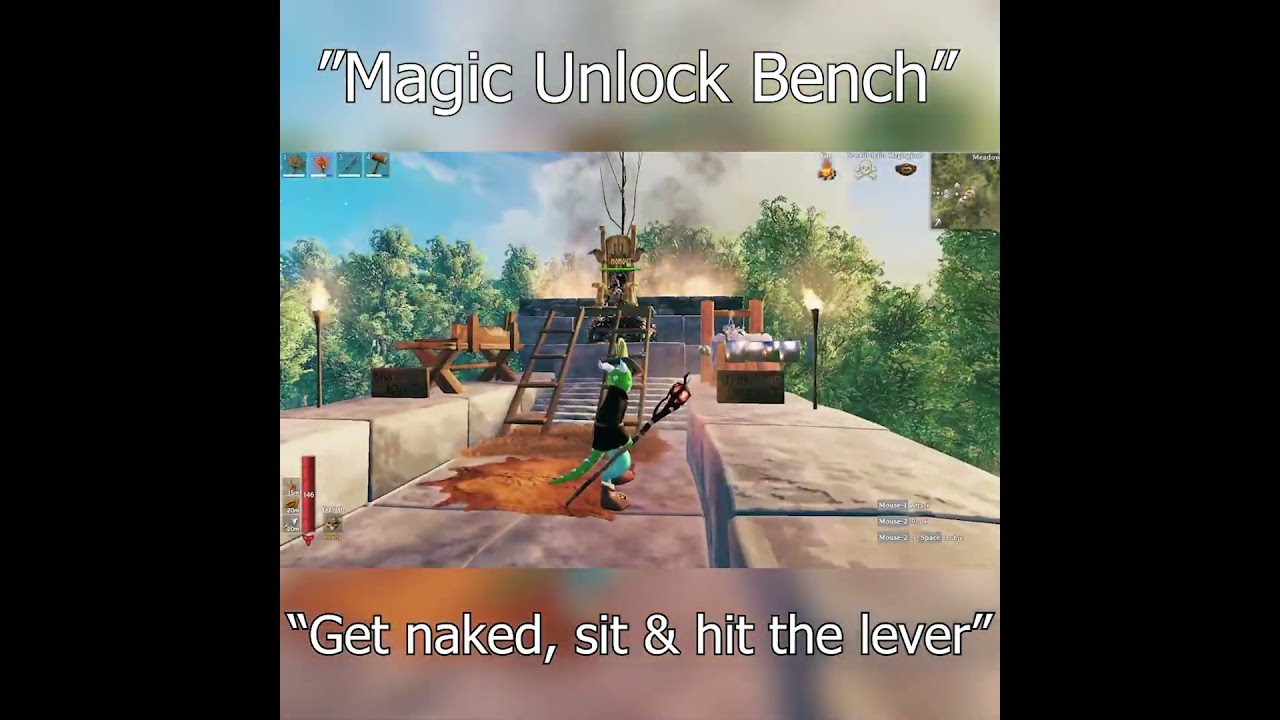 "The Magic Unlock Bench"
